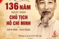 136 NĂM NGÀY SINH CHỦ TỊCH HỒ CHÍ MINH